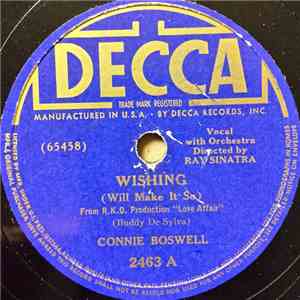 Connie Boswell - Wishing (Will Make It So) / You've Got Me Crying Again download free