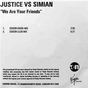 Justice  vs. Simian - We Are Your Friends download mp3 flac