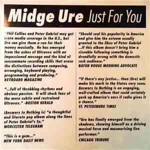 Midge Ure - Just For You download free
