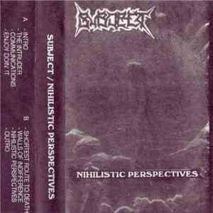 Subject  - Nihilistic Perspectives download free